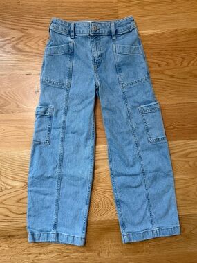 abercrombie kids High-Rise Wide Leg Cargo jeans | LIKE NEW!